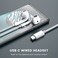 MOSWAG USB C Headphone Wired Earbuds in Ear Headphones with Mic and Volume Control Compatible with iPhone 15 proPro max iPad Air Samsung Galaxy S23 S22 Pixel 7 6 6a 5 OnePlus 9