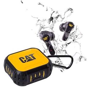 CAT Bluetooth Noise Canceling Ear Buds Rugged Wireless Work Earbuds Bluetooth Work Headphones Dust Proof Shock Proof Water Resistant Compatible with Apple Android