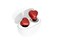 AVIOT TEI3 Cute HeartShaped Wireless Earbuds for Small Ears with Clear Hard Case Bluetooth 53 Up to 23 Hours Playtime IPX4 Waterproof Multipoint Connection Ambient Sound Bulid in Mic Red