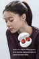 AVIOT TEI3 Cute HeartShaped Wireless Earbuds for Small Ears with Clear Hard Case Bluetooth 53 Up to 23 Hours Playtime IPX4 Waterproof Multipoint Connection Ambient Sound Bulid in Mic Red