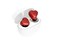 AVIOT TEI3 Cute HeartShaped Wireless Earbuds for Small Ears with Clear Hard Case Bluetooth 53 Up to 23 Hours Playtime IPX4 Waterproof Multipoint Connection Ambient Sound Bulid in Mic Red