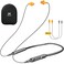 MIPEACE Bluetooth Earplug Headphones Neckband Ear Protection Work earbuds29db Noise Reduction Safety Headphones with Replacement Buds19Hour Battery for Lawn Mowing DIY Grey