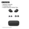 Sony WFC510 Truly Wireless inEar Bluetooth Earbud Headphones with up to 22Hour Battery MultipointConnection Mic and IPX4 Water Resistance Black NEW