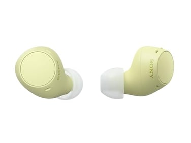 Sony WFC510 Truly Wireless inEar Bluetooth Earbud Headphones with up to 22Hour Battery MultipointConnection Mic and IPX4 Water Resistance Butter Yellow
