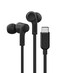 Belkin SoundForm Wired Earbuds with USBC Connector inEar Earphones wMicrophone USBC Headphones for iPhone 17 iPhone 16 iPad mini Galaxy S26 Google Pixel 10 Android More Black