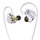 Kinboofi Bass Wired HeadphoneCCZ BC04 Custom HighFrequency BA IEM Headphone Stereo Sound IEM Earbuds Earphone with OxygenFree Copper SilverPlated Cable for Musician System No MIC BC04Silver