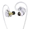Kinboofi Bass Wired HeadphoneCCZ BC04 Custom HighFrequency BA IEM Headphone Stereo Sound IEM Earbuds Earphone with OxygenFree Copper SilverPlated Cable for Musician System No MIC BC04Silver