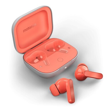 Motorola Moto Buds XT24411 Dinamic ANC Triple Mic Array IPX IP54 Bluetooth 53 Dolby AtmosSound Peach Pink
