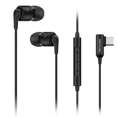 SoundMAGIC E80D USBC inEar Stereo Headphones LShape Plug inLine Controller Metal Housing 10mm Dynamic Drivers WaterDust Proof Black