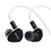 Linsoul Kefine Klean in Ear Monitor10mm DLC Diaphragm Dynamic Driver HiFi EarphonesWired Gaming EarbudsReplaceable NozzlesDetachable SilverPlated Cable for Audiophile No Mic 35mm Black