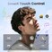 Yeabomy Open Ear Clip Headphones Wireless Earbuds Bluetooth 54 The Over Ear Buds Earphones Builtin Mic with Ear Hooks 36H Playtimefor iOS and Android Black