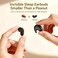Xmenha Flat Sleep Mini Invisible Small Tiny Earbuds Wireless Bluetooth Ear Buds for Sleeping Headphones Micro Smallest Discreet Sleep Earbuds Earphones for Side Sleepers Small Ears Canals Women Work