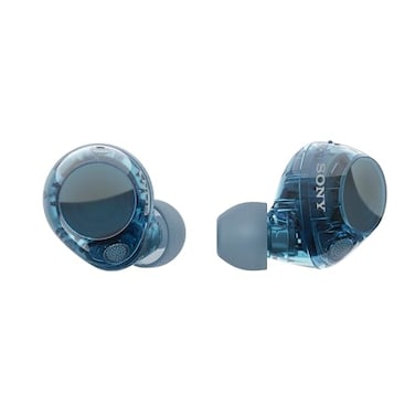 Sony WFC710N Truly Wireless NoiseCanceling Earbuds with up to 30Hour Battery Life Lightweight and Secure Glass Blue