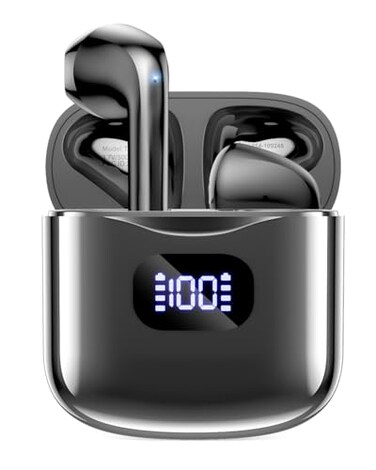 KTGEE Wireless Earbuds Bluetooth 53 Headphones 40Hrs Playback Stereo Ear Buds Charcoal