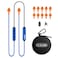 Cuzabe Bluetooth Earplug Headphones Neckband Wireless Earbuds with Replacement Ear Tips OSHA Compliant Noise Cancelling Ear Plug Headphones for Work Safety Ear Protection 20 Hour Battery