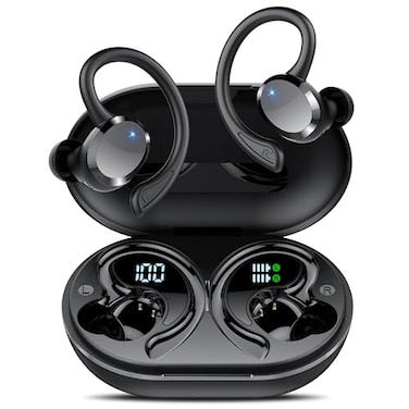 sprtoybat Ear Buds Wireless Bluetooth Earbuds Bluetooth 54 Headphones 68hrs Playtime Sport Earphones with LED Display ENC Noise Cancelling Mic IPX7 Waterproof Earbuds with Hook for SportsWorkoutRunnin