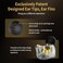 YINYOO HiFi IEM for Gaming CCZ MC02 in Ear Monitors Clear Crystal Sound Gaming Earbuds 10mm 1DD Wired Headphones with Patented IEMS Ear Tips for Computer Laptop School Students Dark Black With Mic
