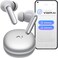 viaim RecDot Voice Recorder Earbuds Professional AI Note Taker for Meetings Calls Lectures Transcribe Summarize 78 Languages 48dB Hybrid ANC AI Assistant for Deep Work AES256 Secure Silver