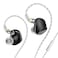 Sabaj TRN VX Pro 1DD8BA Flagship HiFi Earphones with Microphone 2PinDetachable Cable HighResolution Audio 35mmPearl Black