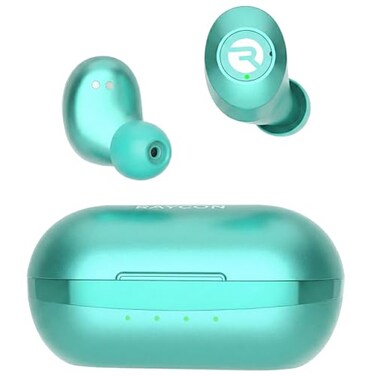 Raycon Everyday Classic Bluetooth Wireless Earbuds Microphone with Active Noise Canceling Sweat WaterResistant Earphones Ear Buds Wireless Bluetooth Up to 32 Hours Playtime Mint