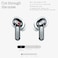 Nothing Ear 3 Wireless Earbuds Super Mic 45dB Hybrid Active Noise Cancelling Bluetooth Headphones HiRes 6 Mics 12mm Dynamic Bass Boost Dual Connect ANC Sport Ear Buds for iPhone Android White