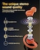 Jesebang Wireless Earbuds Bluetooth 54 Headphones Sport Over Ear Buds With ENC Noise Cancelling Mic 48H Wireless Earphone With Earhooks Stereo Deep Bass IP7 Waterproof ear bud for Workout RunningOrang