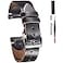 hemsut h Horween Leather Watch Bands for Men 18mm Watch Strap Quick Release Vintage Watch Wrap with Heavy Duty Dust Buckle