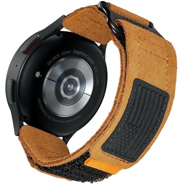 hemsut h Hemsut Quick Release Watch Band for Samsung Galaxy Watch 655 Pro43Gear S3S2Active 2 Soft Suede Leather for Amazfit GTR 23 Pro4 Smartwatch 22mm