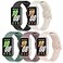 Wizvv 5 Pack Silicone Band Compatible with Samsung Galaxy Fit 3 Soft Adjustable Sport Breathable Replacement Watch Strap Loop for Galaxy Fit 3 SMR390 Smartwatch Accessories