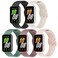 Wizvv 5 Pack Silicone Band Compatible with Samsung Galaxy Fit 3 Soft Adjustable Sport Breathable Replacement Watch Strap Loop for Galaxy Fit 3 SMR390 Smartwatch Accessories