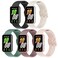 Wizvv 5 Pack Silicone Band Compatible with Samsung Galaxy Fit 3 Soft Adjustable Sport Breathable Replacement Watch Strap Loop for Galaxy Fit 3 SMR390 Smartwatch Accessories