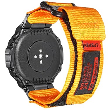 SMITHA Watch Bands Compatible with Amazfit TRex TRex PRO TRex 2 TRex 3 or TRex 3 PRO 48mm44mm TRex Ultra 12 Rugged Nylon Sports Strap Military Hook Loop Closure