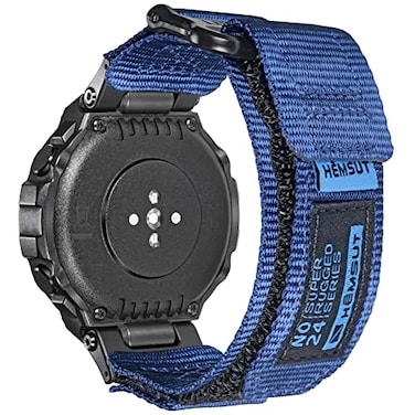 SMITHA Watch Bands Compatible with Amazfit TRex TRex PRO TRex 2 TRex 3 or TRex 3 PRO 48mm44mm TRex Ultra 12 Rugged Nylon Sports Strap Military Hook Loop Closure