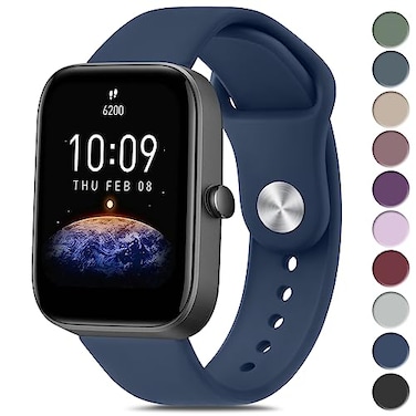 Vanjua Silicone Bands for Amazfit GTR mini Band Amazfit GTS 4 GTS 4 Mini GTS 3 GTS 2 GTS 2e GTS 2 mini GTS 20mm Quick Release Soft Sport Replacement Watch Strap for Amazfit Bip 3 Bip 3