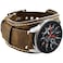 Hepsun Compatible with Samsung Galaxy Watch 42mmActive 40mmActive 2 40mm 44mmGear S2 ClassicGear Sport Fossil Q GazerTicwatch 2Garmin Vivoactive 3 20mm Genuine Leather Cuff BandsStrap coffee