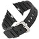 Gilden ExtraLong Black Waterproof Polyurethane Smart Watch Band 017270SMART fits Apple Apple Watch in sizes 38mm 40mm 41mm