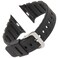 Gilden ExtraLong Black Waterproof Polyurethane Smart Watch Band 017270SMART fits Apple Apple Watch in sizes 38mm 40mm 41mm