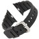 Gilden ExtraLong Black Waterproof Polyurethane Smart Watch Band 017270SMART fits Apple Apple Watch in sizes 38mm 40mm 41mm