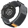 HEMSUT Watch Bands Compatible with Amazfit TRex 3 Soft Suede Leather Wide Hoop and Loop Rugged Sports Strap Soft Suede Leather BrownBlack