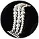 USEE TECH Pearl Bracelet Compatible with Apple Watch Band 42mm Women Series3 2 1 44mm Series 5 Series 4 Elastic String Replacement Wristband White