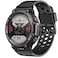 Lamshaw Compatible with Amazfit TRex 2 Bands Silicone Replacement Wristbands Sport Strap with Metal Buckle Compatible with Amazfit TRex 2 Smart Watch Black