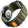 Lamshaw Compatible with Amazfit TRex 2 Bands Rugged Nylon Sports Strap with Woven Loop Design Compatible with Amazfit TRex 2 Smart Watch Cross NylonGreen