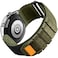 Lamshaw Compatible with Amazfit TRex 2 Bands Rugged Nylon Sports Strap with Woven Loop Design Compatible with Amazfit TRex 2 Smart Watch Cross NylonGreen