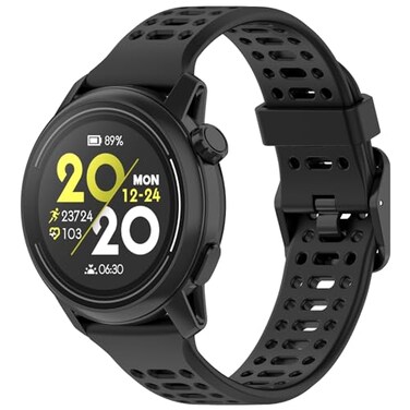 Disscool Replacement Adjustable Wristbands 22mm Compatible with COROS PACE 3APEX 2 ProAPEX 46mmAPEX Pro Soft Silicone Wrist with Quick Release Strap Smart Watch AccessoriesBlack