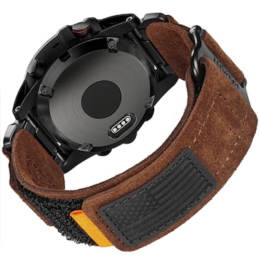 HEMSUT H Compatible Fenix Band 22mm Width Soft Leather Watch Strap For Fenix 5 Plus67 Forerunner 935945