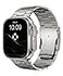FiNESTONE Premium Titanium Band Compatible with Apple Watch Ultra 2 Ultra 49mm ScratchResistant DLC Coating Metal Link Bracelet with Secure Folding Buckle Adjustable Strap for Men Titanium Grey