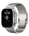 FiNESTONE Premium Titanium Band Compatible with Apple Watch Ultra 2 Ultra 49mm ScratchResistant DLC Coating Metal Link Bracelet with Secure Folding Buckle Adjustable Strap for Men Titanium Grey