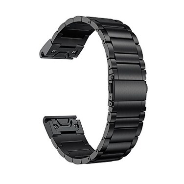 LDFAS Titanium Band Compatible Fenix 876 Pro5 Plus Band 22mm Titanium Metal Quick Release Easy Fit Watch Strap for Garmin Fenix E75 Plus 6 ProForerunner 945Epix Gen 2 Black