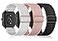 Bolesi Stretchy Nylon Watch Bands Compatible with Amazfit Active 2SquareActive 3 PremiumActive3 Pack 20MM Soft Replacement Sport Strap for Amazfit GTR miniBip U ProBip 3 ProGTS 4 Women