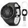 T-BLUER TBLUER Watch Band Compatible for Suunto Core Bracelet Silicone Replacement Strap and Full Protective Case for Suunto Core Smart Watch BlackWhite ToughDurableFlexibleSoft